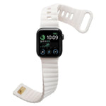 สายรัดนาฬิกาซิลิโคนหัวเข็มขัดกลับด้าน สำหรับ Apple Watch Ultra 49 มม. / Series 8&7 45 มม. / SE 2&6&SE&5&4 44 มม. / 3&2&1 42 มม. สำหรับ Apple Watch Series 8&7 41 มม. / SE 2&6&SE&5&4 40 มม. / 3&2&1 38 มม.