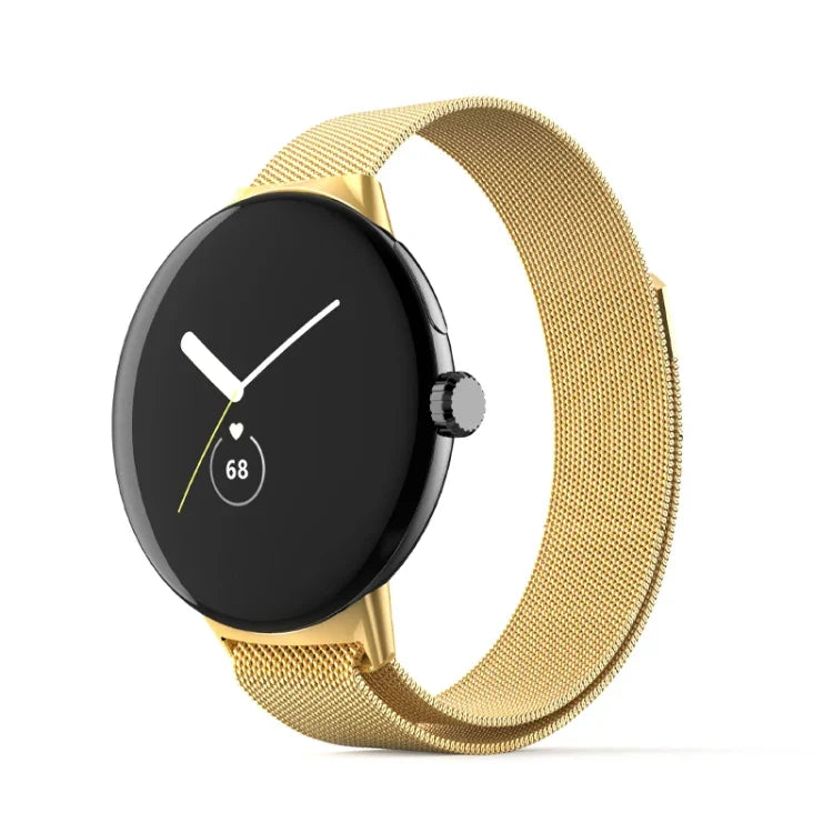 สายรัดนาฬิกาโลหะสแตนเลสสตีลมิลานีส สำหรับ Google Pixel Watch