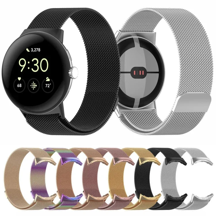 สายรัดนาฬิกาโลหะสแตนเลสสตีลมิลานีส สำหรับ Google Pixel Watch