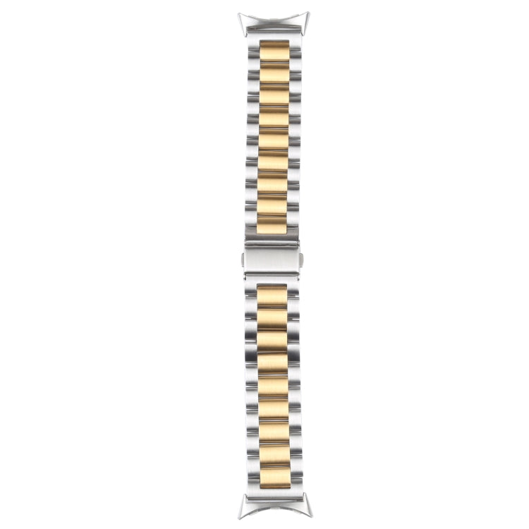 สายรัดนาฬิกาโลหะสแตนเลสสตีลสามเส้น สำหรับ Google Pixel Watch 4 / 3 / 2 / 1 41 มม.