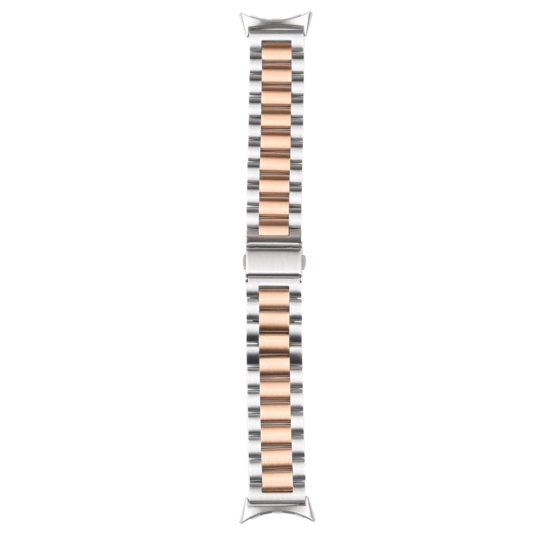 สายรัดนาฬิกาโลหะสแตนเลสสตีลสามเส้น สำหรับ Google Pixel Watch 4 / 3 / 2 / 1 41 มม.