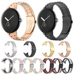 สายรัดนาฬิกาโลหะสแตนเลสสตีลสามเส้น สำหรับ Google Pixel Watch 4 / 3 / 2 / 1 41 มม.