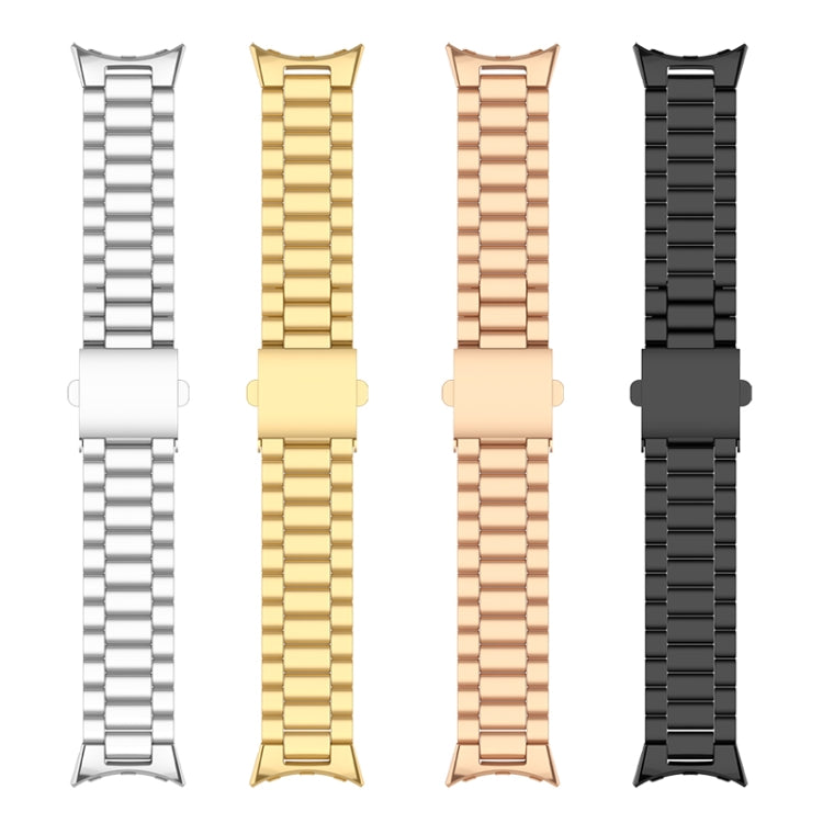 สายรัดนาฬิกาโลหะสแตนเลสสตีลสามเส้น สำหรับ Google Pixel Watch 4 / 3 / 2 / 1 41 มม.