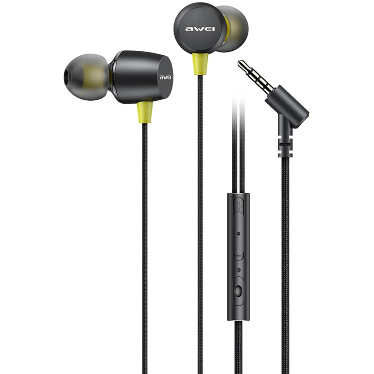 หูฟังอินเอียร์สเตอริโอขนาดเล็ก awei L5 1.2 ม., L5