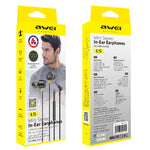 หูฟังอินเอียร์สเตอริโอขนาดเล็ก awei L5 1.2 ม., L5