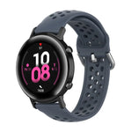 สายรัดข้อมือกีฬาสีเรียบแบบล็อก 20mm สำหรับ Huawei Watch GT2 42MM, สำหรับ Galaxy Watch Active2 / Active