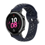 สายรัดข้อมือกีฬาสีเรียบแบบล็อก 20mm สำหรับ Huawei Watch GT2 42MM, สำหรับ Galaxy Watch Active2 / Active