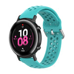 สายรัดข้อมือกีฬาสีเรียบแบบล็อก 20mm สำหรับ Huawei Watch GT2 42MM, สำหรับ Galaxy Watch Active2 / Active