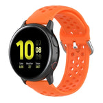 สายรัดข้อมือกีฬาสีเรียบแบบล็อก 20mm สำหรับ Huawei Watch GT2 42MM, สำหรับ Galaxy Watch Active2 / Active