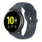สายรัดข้อมือกีฬาสีเรียบแบบล็อก 20mm สำหรับ Huawei Watch GT2 42MM, สำหรับ Galaxy Watch Active2 / Active