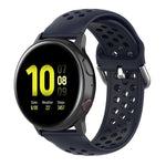 สายรัดข้อมือกีฬาสีเรียบแบบล็อก 20mm สำหรับ Huawei Watch GT2 42MM, สำหรับ Galaxy Watch Active2 / Active