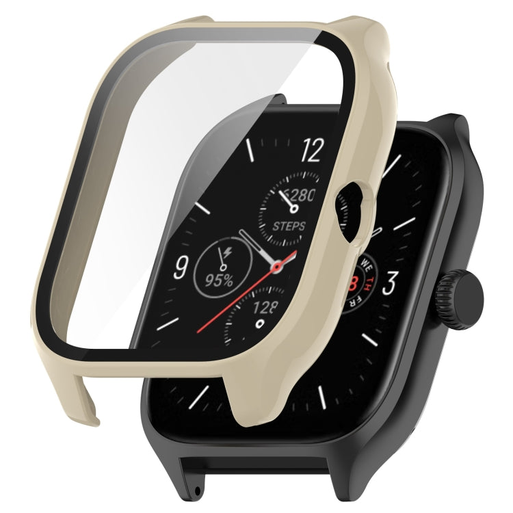 PC + Tempered Glass Integrated Protective Watch Case, For Amazfit GTS 4