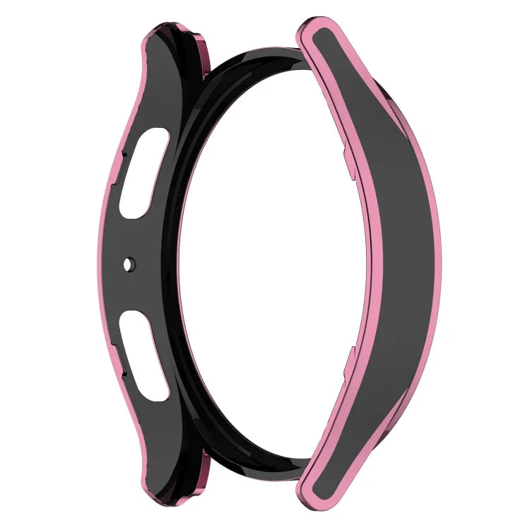 เคสกันนาฬิกาแบบแขวนลายสองสีพร้อมฟิล์มกระจกนิรภัย สำหรับ Samsung Galaxy Watch5 Pro 45 มม., Watch5 40 มม., Watch5 44 มม., Watch4 40 มม., Watch4 44 มม.