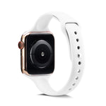 สายรัดข้อมือซิลิโคนบางสำหรับเปลี่ยน สำหรับ Apple Watch 5/4 ขนาด 44 มม. และ 3/2/1 ขนาด 42 มม. สำหรับ Apple Watch 5/4 ขนาด 40 มม. และ 3/2/1 ขนาด 38 มม.