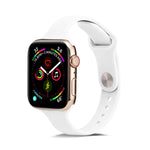 สายรัดข้อมือซิลิโคนบางสำหรับเปลี่ยน สำหรับ Apple Watch 5/4 ขนาด 44 มม. และ 3/2/1 ขนาด 42 มม. สำหรับ Apple Watch 5/4 ขนาด 40 มม. และ 3/2/1 ขนาด 38 มม.