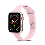 สายรัดข้อมือซิลิโคนบางสำหรับเปลี่ยน สำหรับ Apple Watch 5/4 ขนาด 44 มม. และ 3/2/1 ขนาด 42 มม. สำหรับ Apple Watch 5/4 ขนาด 40 มม. และ 3/2/1 ขนาด 38 มม.