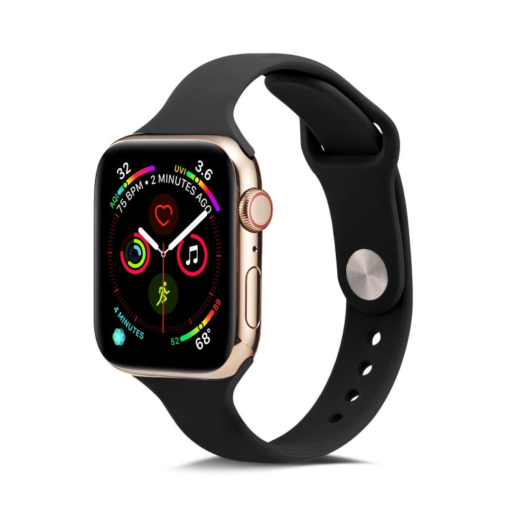 สายรัดข้อมือซิลิโคนบางสำหรับเปลี่ยน สำหรับ Apple Watch 5/4 ขนาด 44 มม. และ 3/2/1 ขนาด 42 มม. สำหรับ Apple Watch 5/4 ขนาด 40 มม. และ 3/2/1 ขนาด 38 มม.