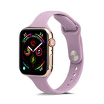 สายรัดข้อมือซิลิโคนบางสำหรับเปลี่ยน สำหรับ Apple Watch 5/4 ขนาด 44 มม. และ 3/2/1 ขนาด 42 มม. สำหรับ Apple Watch 5/4 ขนาด 40 มม. และ 3/2/1 ขนาด 38 มม.