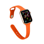สายรัดข้อมือซิลิโคนบางสำหรับเปลี่ยน สำหรับ Apple Watch 5/4 ขนาด 44 มม. และ 3/2/1 ขนาด 42 มม. สำหรับ Apple Watch 5/4 ขนาด 40 มม. และ 3/2/1 ขนาด 38 มม.