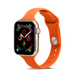 สายรัดข้อมือซิลิโคนบางสำหรับเปลี่ยน สำหรับ Apple Watch 5/4 ขนาด 44 มม. และ 3/2/1 ขนาด 42 มม. สำหรับ Apple Watch 5/4 ขนาด 40 มม. และ 3/2/1 ขนาด 38 มม.