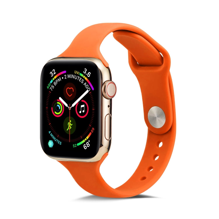 สายรัดข้อมือซิลิโคนบางสำหรับเปลี่ยน สำหรับ Apple Watch 5/4 ขนาด 44 มม. และ 3/2/1 ขนาด 42 มม. สำหรับ Apple Watch 5/4 ขนาด 40 มม. และ 3/2/1 ขนาด 38 มม.