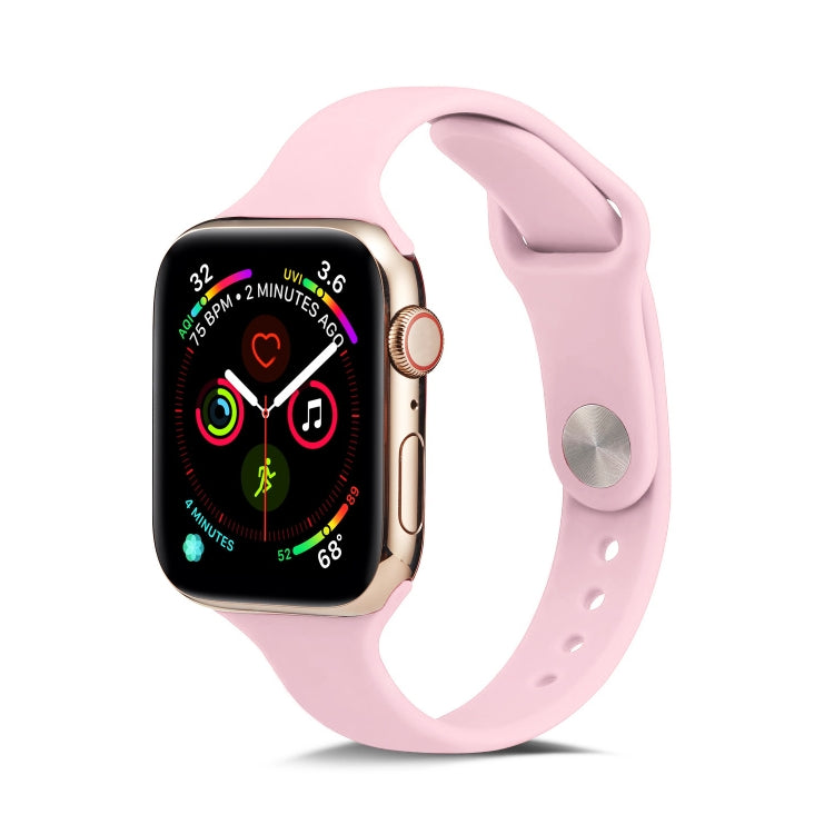 สายรัดข้อมือซิลิโคนบางสำหรับเปลี่ยน สำหรับ Apple Watch 5/4 ขนาด 44 มม. และ 3/2/1 ขนาด 42 มม. สำหรับ Apple Watch 5/4 ขนาด 40 มม. และ 3/2/1 ขนาด 38 มม.