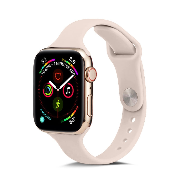 สายรัดข้อมือซิลิโคนบางสำหรับเปลี่ยน สำหรับ Apple Watch 5/4 ขนาด 44 มม. และ 3/2/1 ขนาด 42 มม. สำหรับ Apple Watch 5/4 ขนาด 40 มม. และ 3/2/1 ขนาด 38 มม.