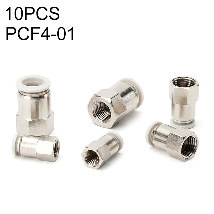 ข้อต่อเร็วแบบเกลียวเมียตรงลม LAIZE PCF6-02 2 ชิ้น, PCF4-01 (10 ชิ้น), PCF4-02 (10 ชิ้น), PCF6-01 (10 ชิ้น), PCF6-02 (2 ชิ้น), PCF6-03 (2 ชิ้น), PCF6-04 (1 ชิ้น), PCF8-01 (2 ชิ้น), PCF8-02 (2 ชิ้น), PCF8-03 (1 ชิ้น), PCF8-04 (1 ชิ้น), PCF10-01 (1 ชิ้น)