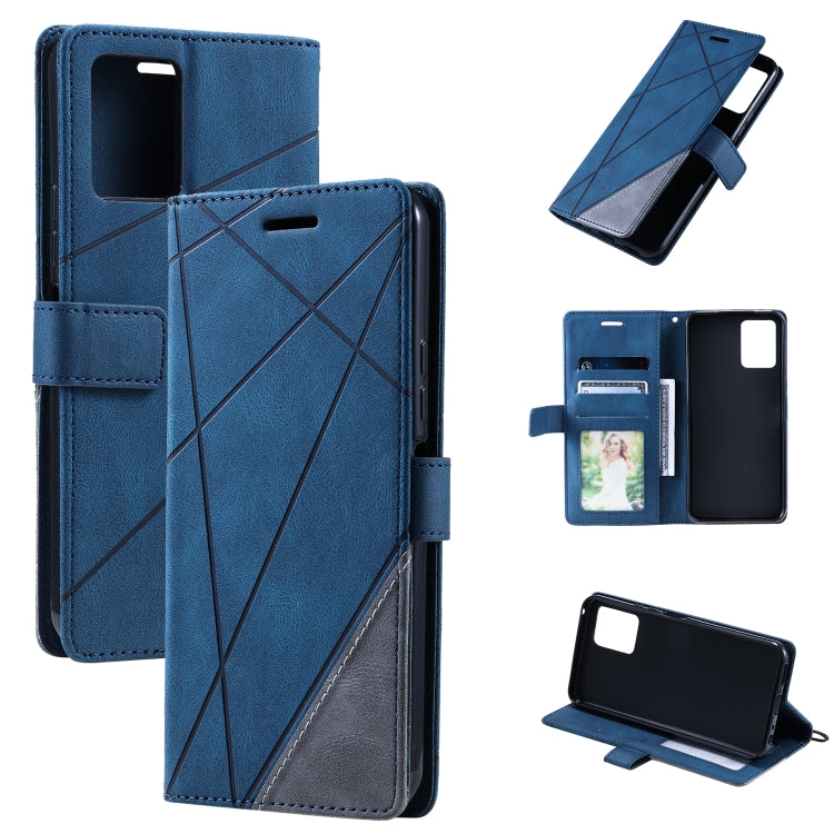 Skin Feel Splicing Leather Phone Case, For vivo Y21 2021 / Y33s, For Xiaomi Poco M4 Pro 4G, For OPPO Find X5 Lite, For OPPO Reno8 Pro+, For OPPO Reno8 Pro, For OPPO Reno8, For Samsung Galaxy Xcover5, For OPPO Find X5, For Xiaomi Redmi 10A