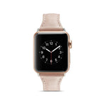 สายรัดข้อมือหนังบางสำหรับเปลี่ยน สำหรับ Apple Watch 5/4 ขนาด 44 มม. และ 3/2/1 ขนาด 42 มม. สำหรับ Apple Watch 5/4 ขนาด 40 มม. และ 3/2/1 ขนาด 38 มม.