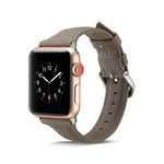 สายรัดข้อมือหนังบางสำหรับเปลี่ยน สำหรับ Apple Watch 5/4 ขนาด 44 มม. และ 3/2/1 ขนาด 42 มม. สำหรับ Apple Watch 5/4 ขนาด 40 มม. และ 3/2/1 ขนาด 38 มม.