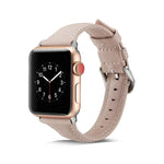 สายรัดข้อมือหนังบางสำหรับเปลี่ยน สำหรับ Apple Watch 5/4 ขนาด 44 มม. และ 3/2/1 ขนาด 42 มม. สำหรับ Apple Watch 5/4 ขนาด 40 มม. และ 3/2/1 ขนาด 38 มม.