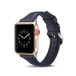 สายรัดข้อมือหนังบางสำหรับเปลี่ยน สำหรับ Apple Watch 5/4 ขนาด 44 มม. และ 3/2/1 ขนาด 42 มม. สำหรับ Apple Watch 5/4 ขนาด 40 มม. และ 3/2/1 ขนาด 38 มม.