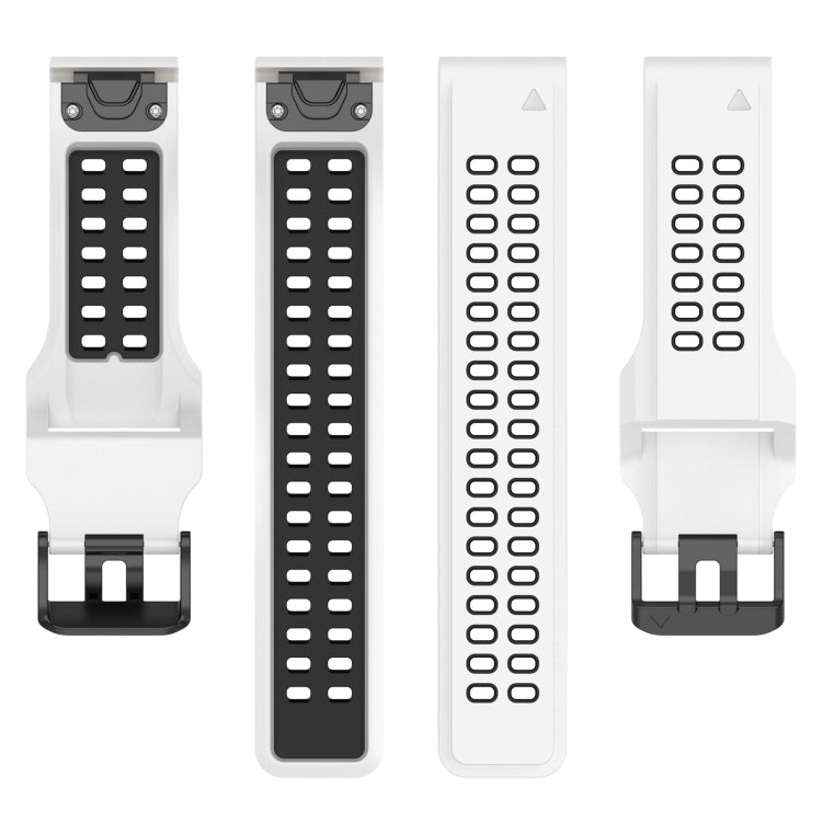 Quick Release Double Row Silicone Watch Band, For Garmin Descent G1 / Coros Vertix 22mm, For Garmin Enduro / Coros Vertix 2 26mm