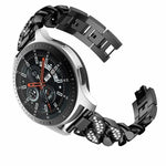 สายนาฬิกาโซ่ผ้ายีนส์ประดับเพชรแถว สำหรับ Samsung Galaxy Watch5 40mm/44mm / Watch5 Pro