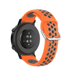 สายรัดข้อมือกีฬาสองสีแบบล็อก 20mm สำหรับ Huawei Watch GT2 42MM, สำหรับ Galaxy Watch Active2 / Active