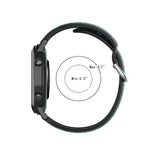 สายรัดข้อมือกีฬาสองสีแบบล็อก 20mm สำหรับ Huawei Watch GT2 42MM, สำหรับ Galaxy Watch Active2 / Active