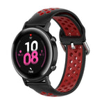 สายรัดข้อมือกีฬาสองสีแบบล็อก 20mm สำหรับ Huawei Watch GT2 42MM, สำหรับ Galaxy Watch Active2 / Active