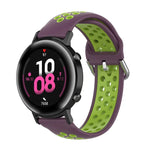 สายรัดข้อมือกีฬาสองสีแบบล็อก 20mm สำหรับ Huawei Watch GT2 42MM, สำหรับ Galaxy Watch Active2 / Active