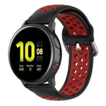 สายรัดข้อมือกีฬาสองสีแบบล็อก 20mm สำหรับ Huawei Watch GT2 42MM, สำหรับ Galaxy Watch Active2 / Active