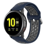 สายรัดข้อมือกีฬาสองสีแบบล็อก 20mm สำหรับ Huawei Watch GT2 42MM, สำหรับ Galaxy Watch Active2 / Active