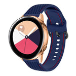 สายนาฬิกาซิลิโคนเย็บสองสี สำหรับ Samsung Galaxy Watch5 40mm/44mm / Watch5 Pro