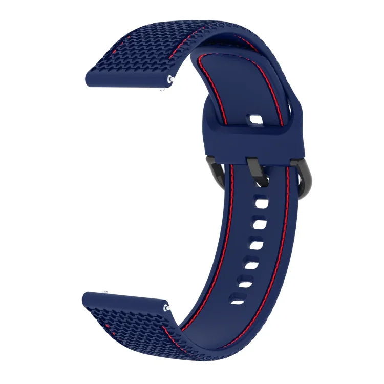 สายนาฬิกาซิลิโคนเย็บสองสี สำหรับ Samsung Galaxy Watch5 40mm/44mm / Watch5 Pro