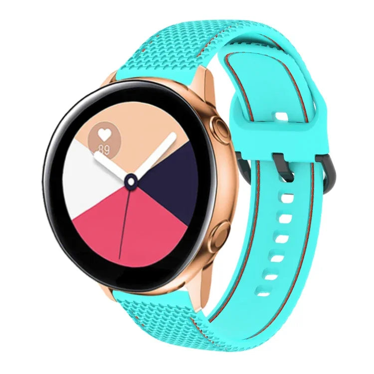 สายนาฬิกาซิลิโคนเย็บสองสี สำหรับ Samsung Galaxy Watch5 40mm/44mm / Watch5 Pro