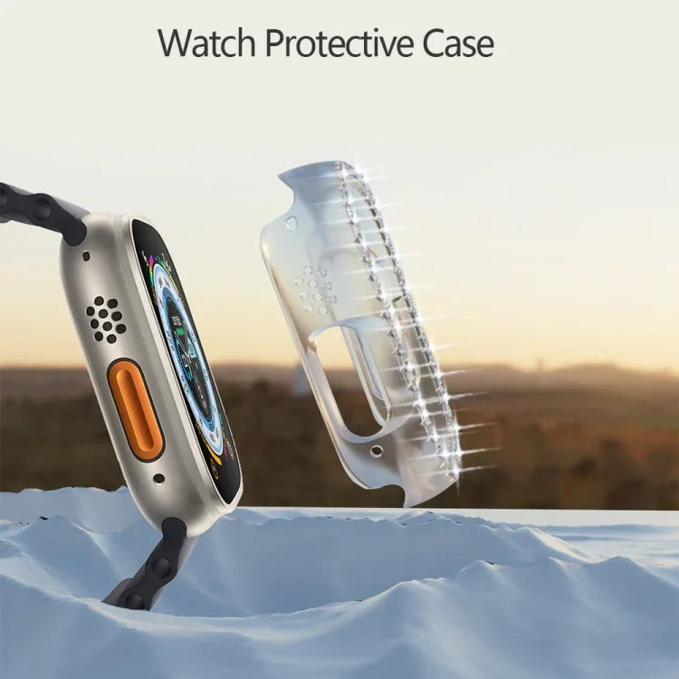 เคสกรอบนาฬิกา PC รูปเพชร สำหรับ Apple Watch Ultra 3 / 2 / 1 49mm