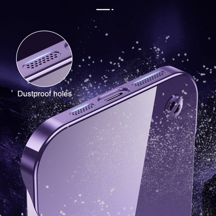 Electroplating Frameless Clear PC Phone Case, For iPhone 13 Pro Max, For iPhone 12, For iPhone 12 Pro, For iPhone 12 Pro Max