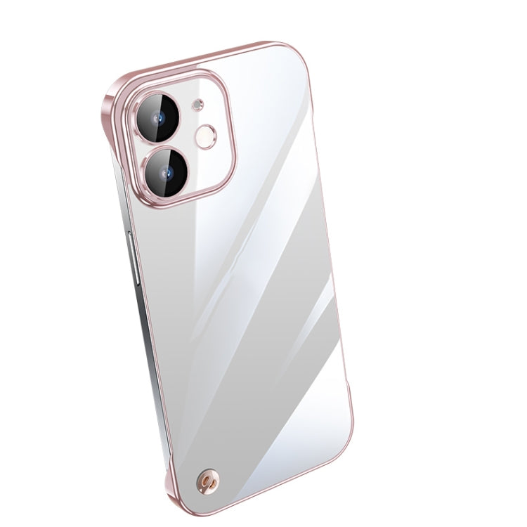 Electroplating Frameless Clear PC Phone Case, For iPhone 13 Pro Max, For iPhone 12, For iPhone 12 Pro, For iPhone 12 Pro Max