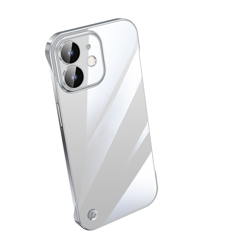 Electroplating Frameless Clear PC Phone Case, For iPhone 13 Pro Max, For iPhone 12, For iPhone 12 Pro, For iPhone 12 Pro Max