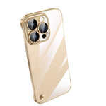 Electroplating Frameless Clear PC Phone Case, For iPhone 13 Pro Max, For iPhone 12, For iPhone 12 Pro, For iPhone 12 Pro Max