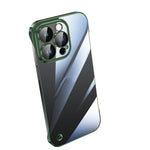 Electroplating Frameless Clear PC Phone Case, For iPhone 13 Pro Max, For iPhone 12, For iPhone 12 Pro, For iPhone 12 Pro Max